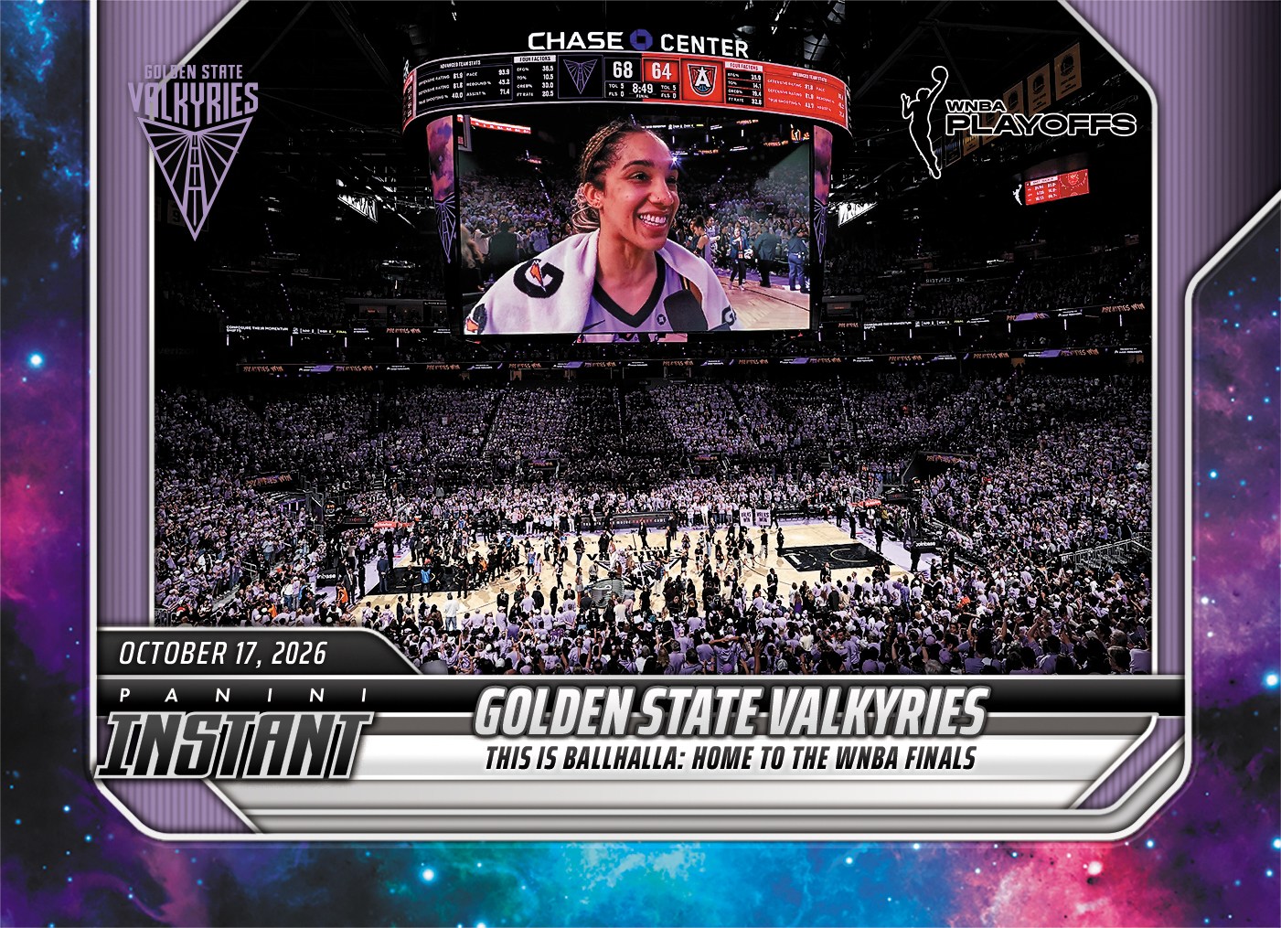 Detailed Image of Golden State Valkyries - 2026 Panini Instant WNBA #395- Galaxy 1/1