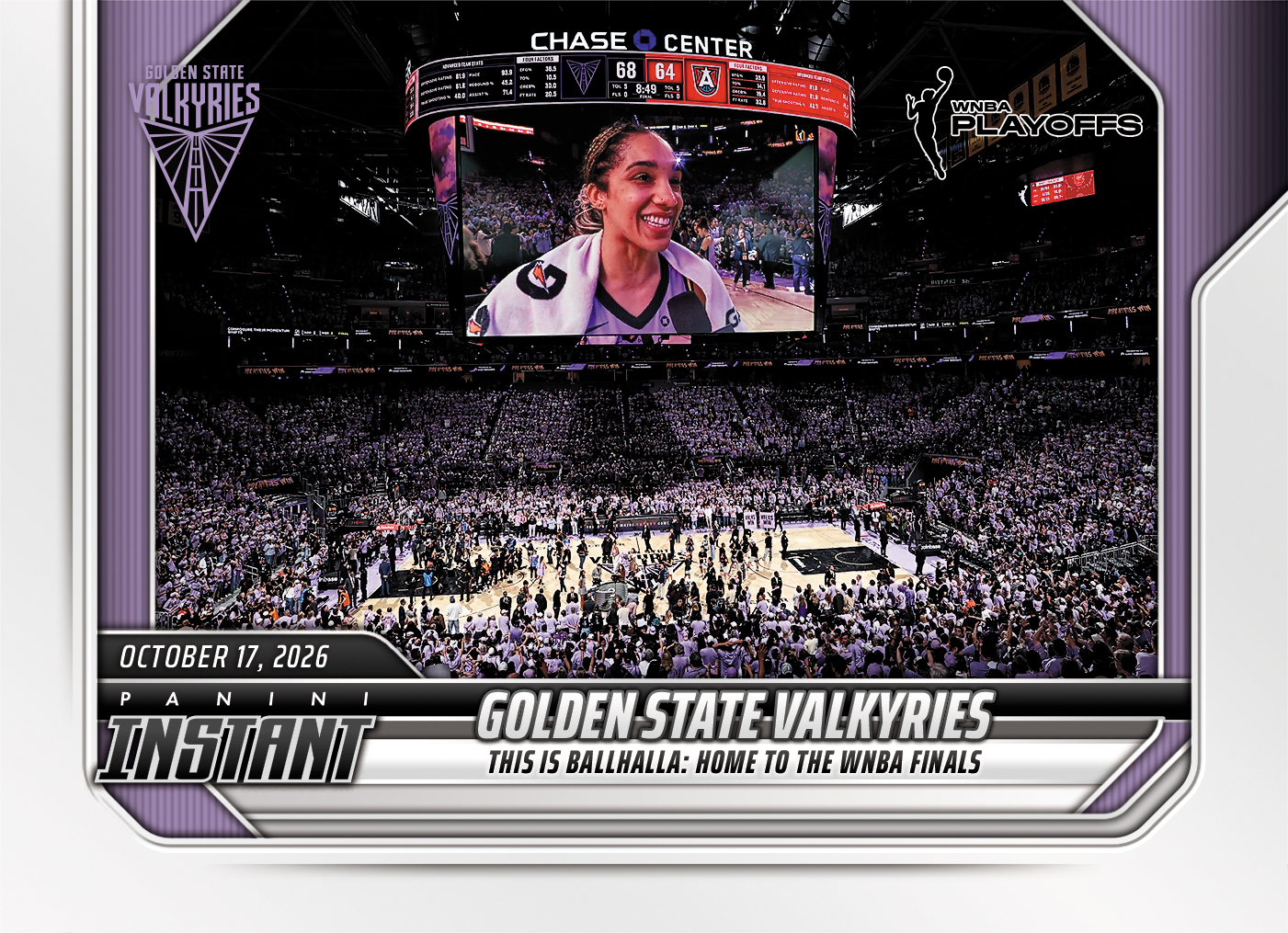 Detailed Image of Golden State Valkyries - 2026 Panini Instant WNBA #395 - Base Card 25-pack