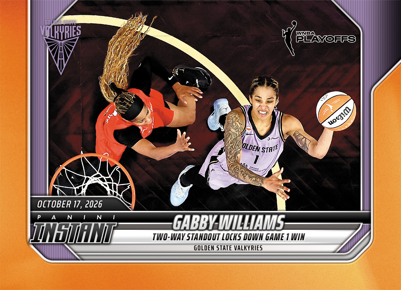 Detailed Image of Gabby Williams - 2026 Panini Instant WNBA #396 - 30th Anniversary /30