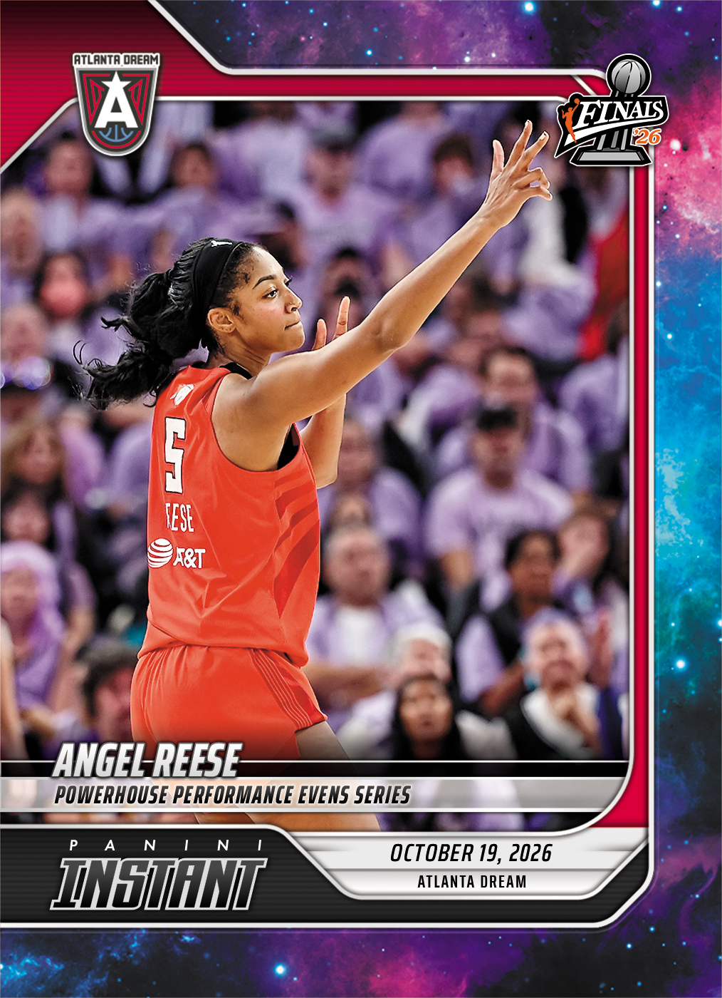 Detailed Image of Angel Reese - 2026 Panini Instant WNBA #397 - Galaxy 1/1