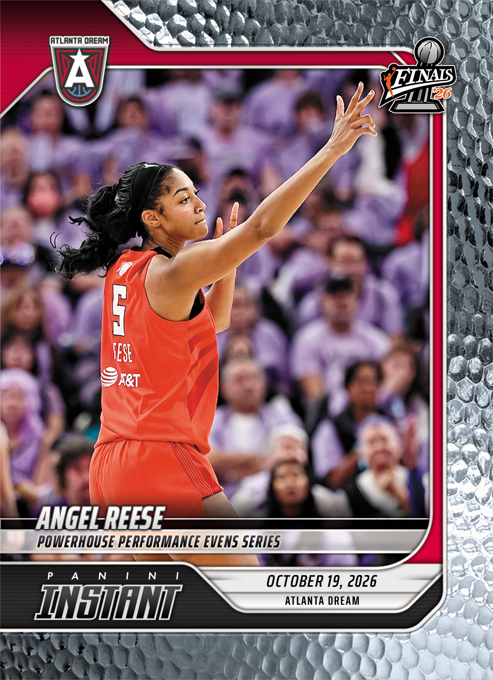 Detailed Image of Angel Reese - 2026 Panini Instant WNBA #397 - Metallic /5