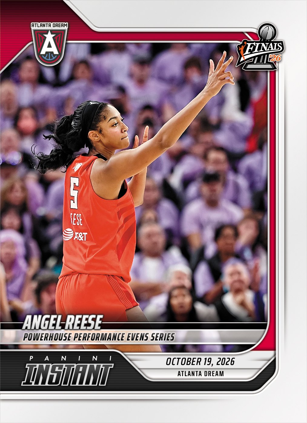Detailed Image of Angel Reese - 2026 Panini Instant WNBA #397 - Base Card 5-pack