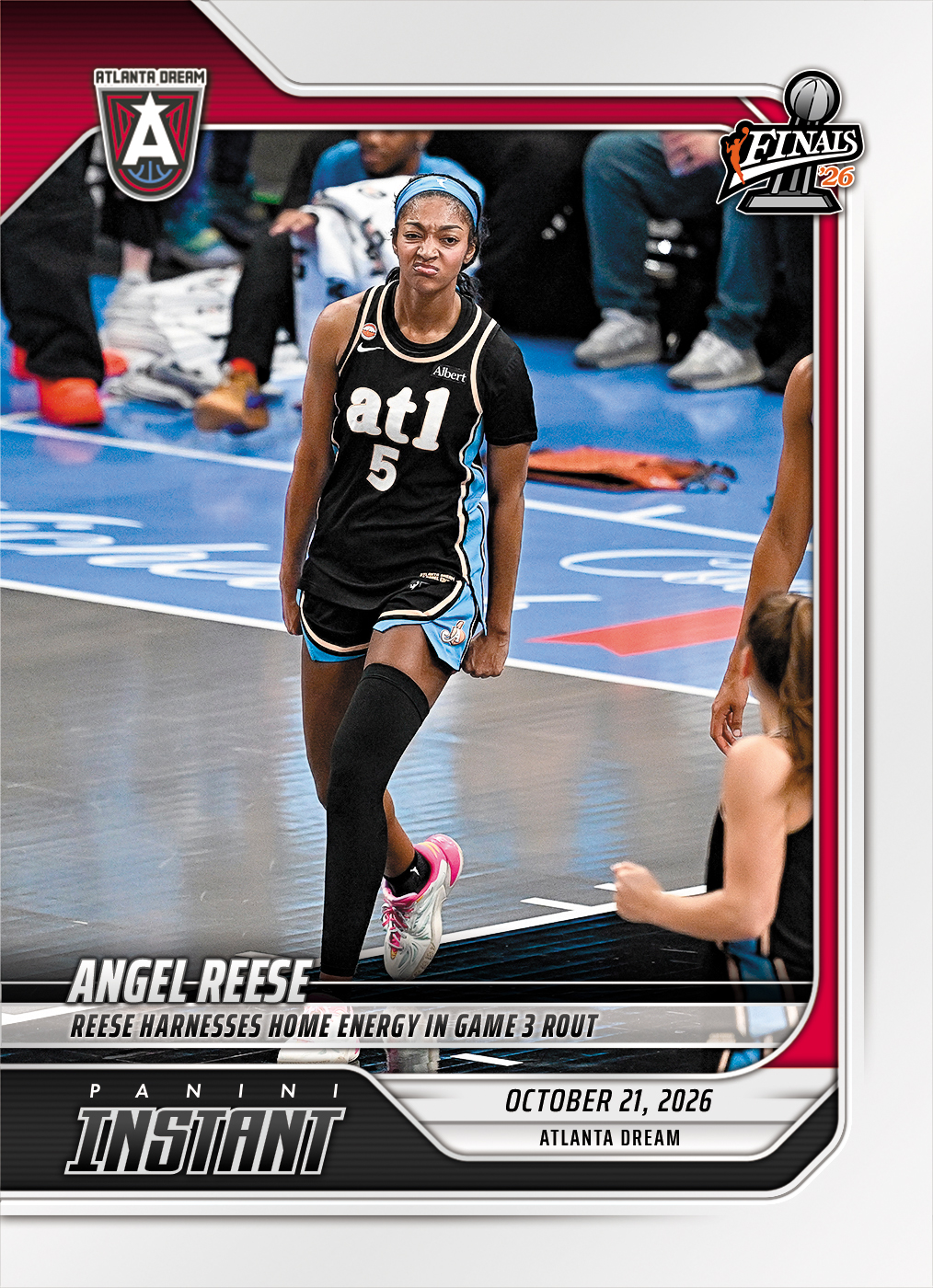 Detailed Image of Angel Reese - 2026 Panini Instant WNBA #398 - Base Card 10-pack