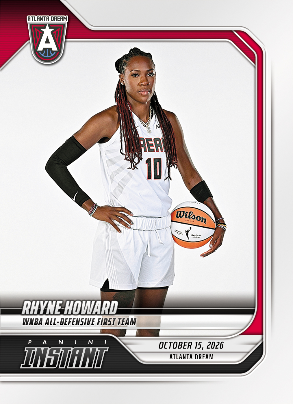 Detailed Image of Rhyne Howard - 2026 Panini Instant WNBA #400 - Base Card 10-pack