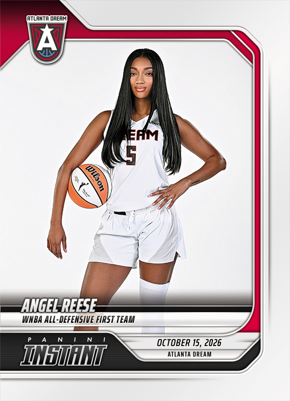 Detailed Image of Angel Reese - 2026 Panini Instant WNBA #401 - Base Card 10-pack
