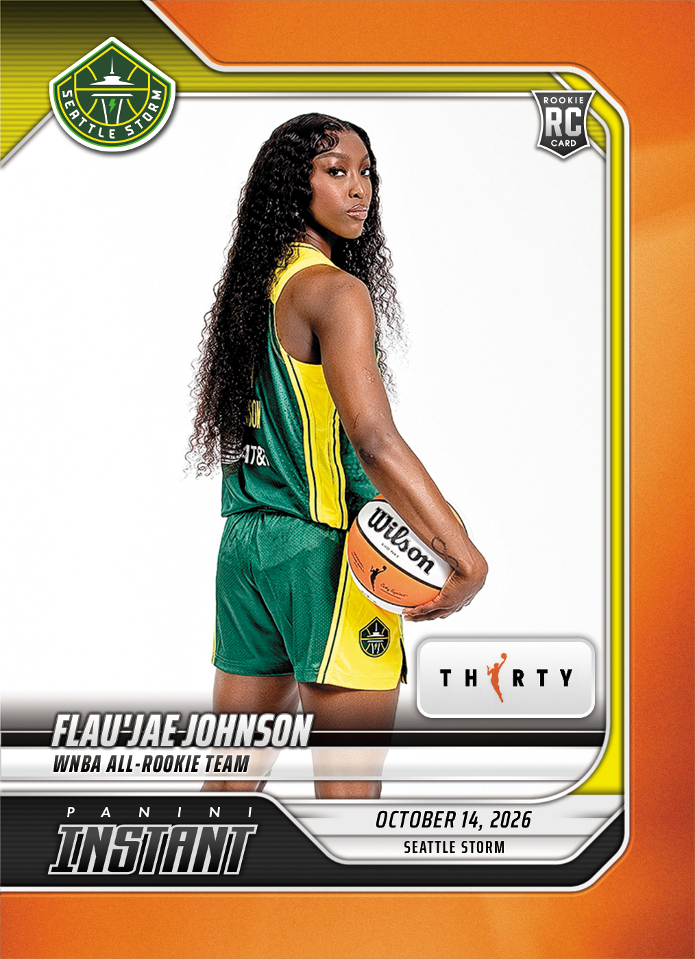 Detailed Image of Flau'jae Johnson - 2026 Panini Instant WNBA #406 - 30th Anniversary /30