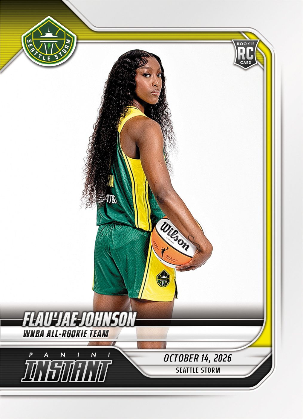 Detailed Image of Flau'jae Johnson - 2026 Panini Instant WNBA #406 - Base Card 10-pack