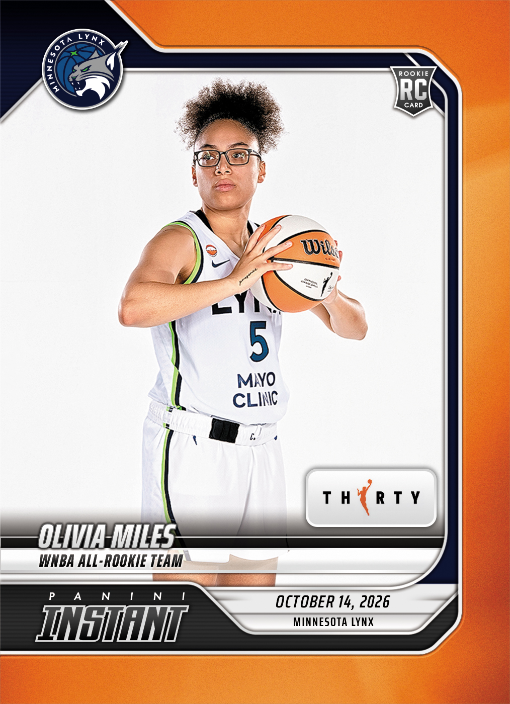 Detailed Image of Olivia Miles - 2026 Panini Instant WNBA #407 - 30th Anniversary /30