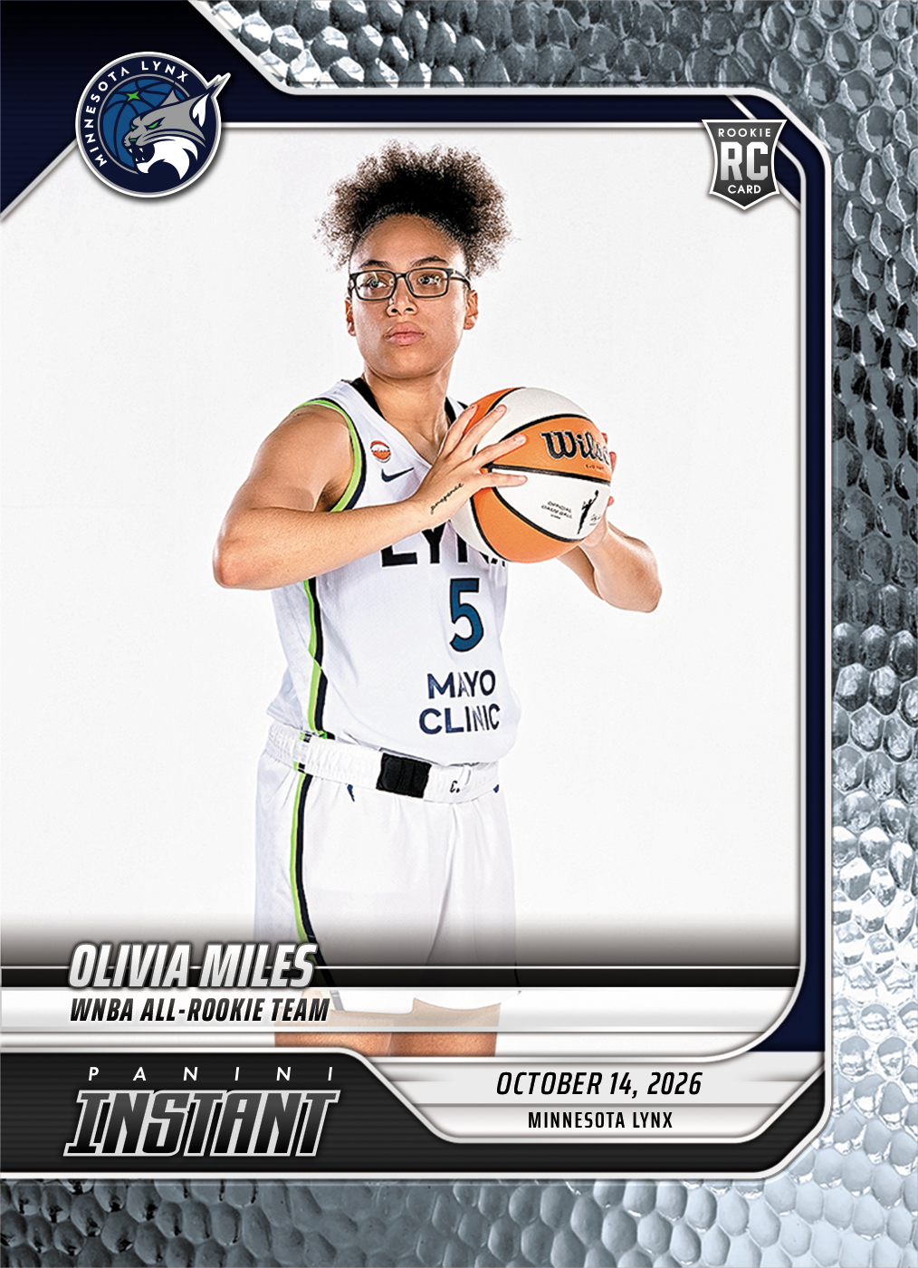 Detailed Image of Olivia Miles - 2026 Panini Instant WNBA #407 - Metallic /5