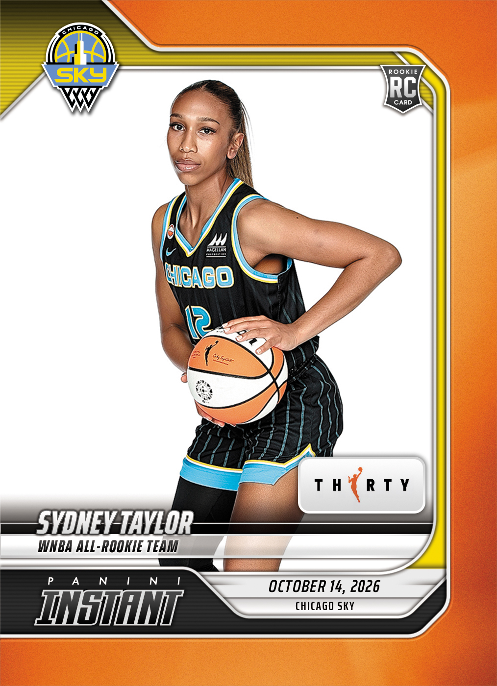 Detailed Image of Sydney Taylor - 2026 Panini Instant WNBA #409 - 30th Anniversary /30