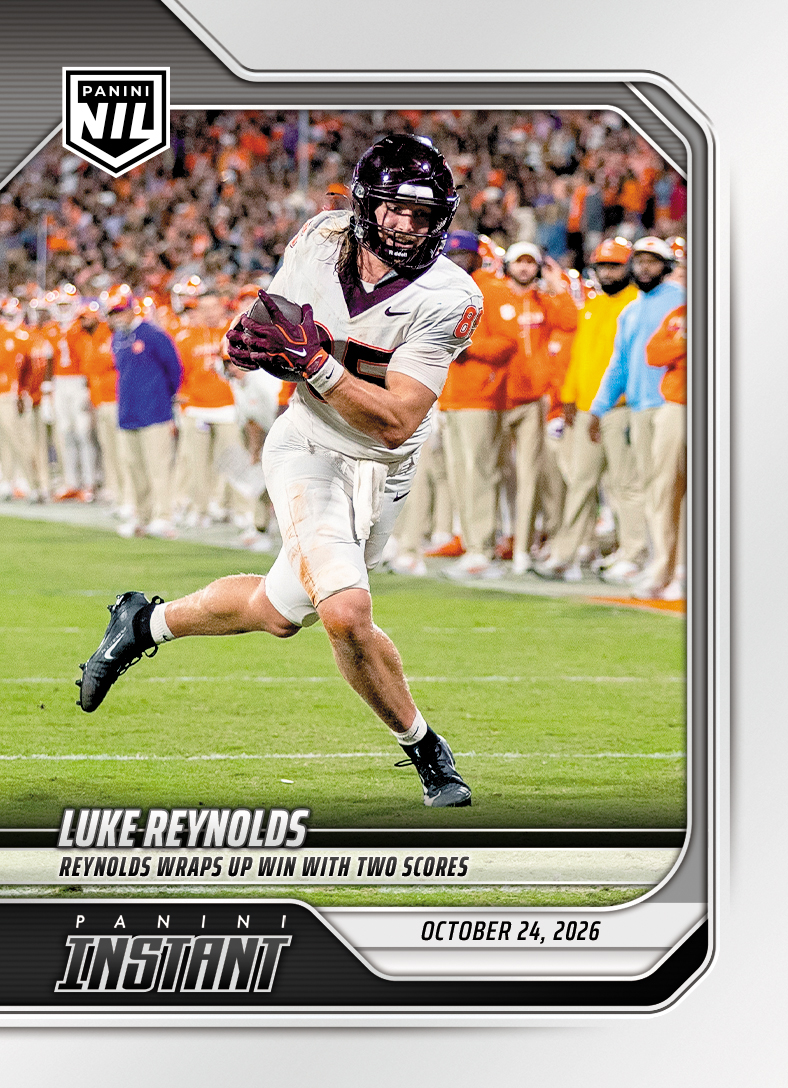 Detailed Image of Luke Reynolds - 2026 Panini NIL College Football #8-LRE - Base Card 25-pack