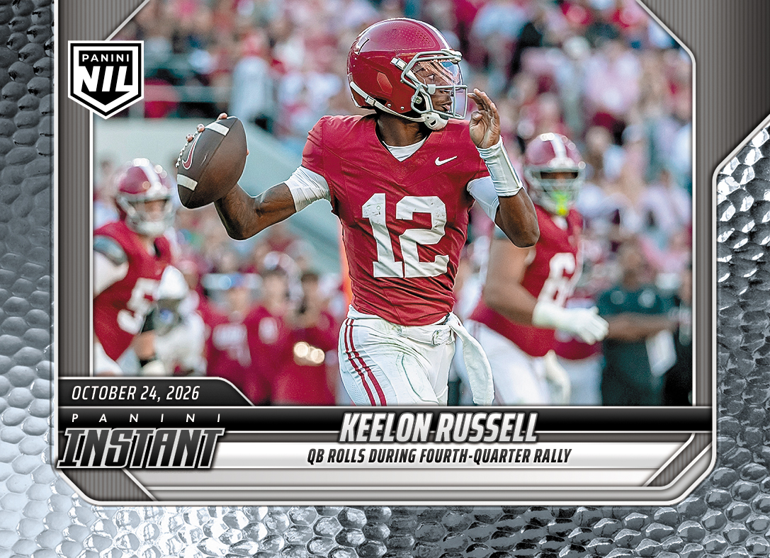 Detailed Image of Keelon Russell - 2026 Panini Instant NIL College Football #8-ROLL - Metallic /5