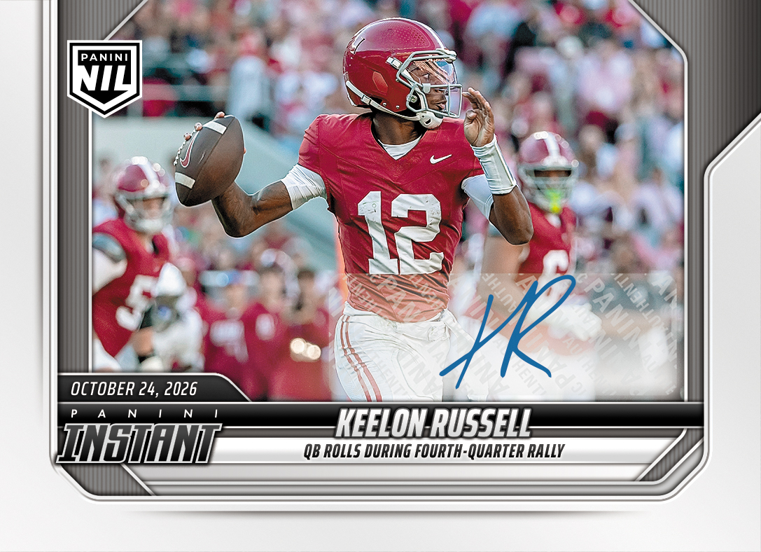 Detailed Image of Keelon Russell - 2026 Panini Instant NIL College Football #8-ROLL - Base /49 Auto
