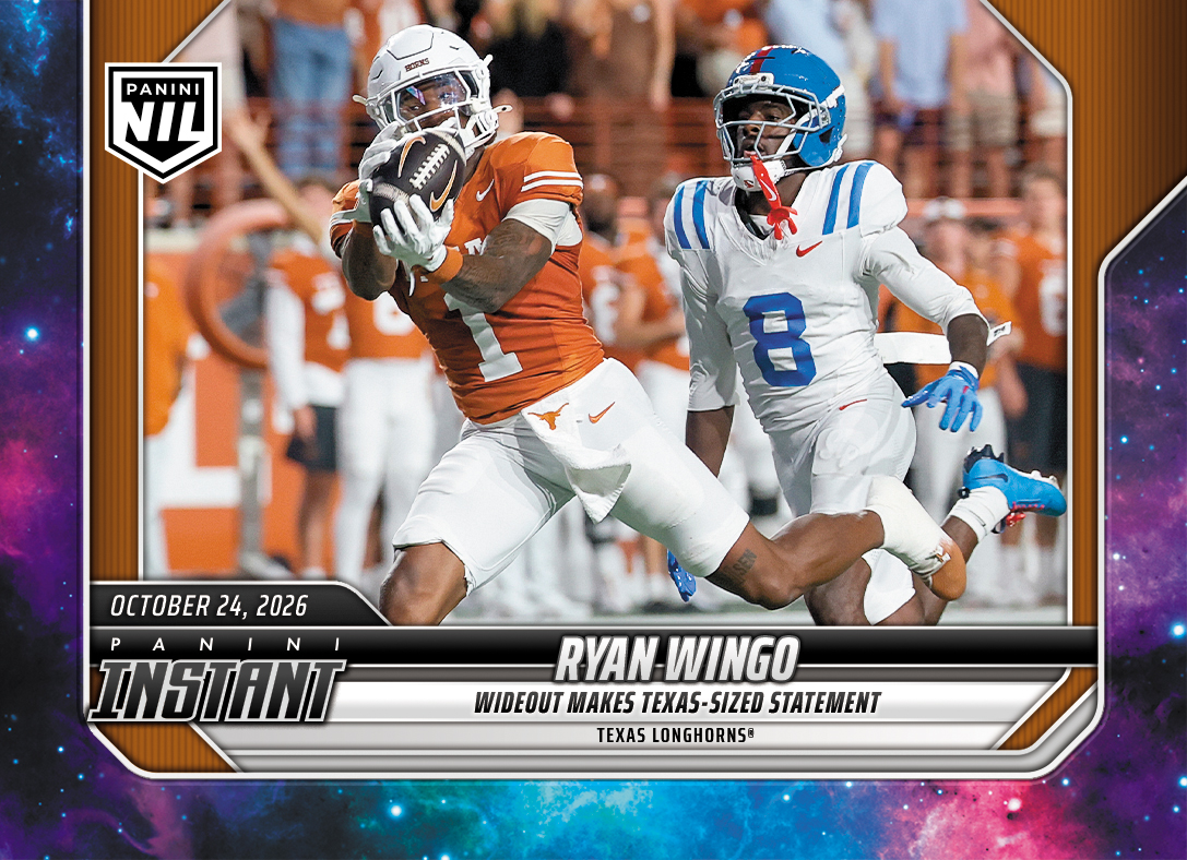 Detailed Image of Ryan Wingo - 2026 Panini Instant NIL College Football #8-WIN - Galaxy 1/1