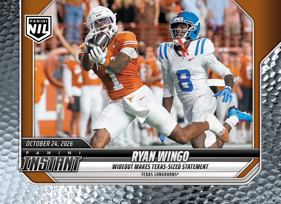 Detailed Image of Ryan Wingo - 2026 Panini Instant NIL College Football #8-WIN - Metallic /5