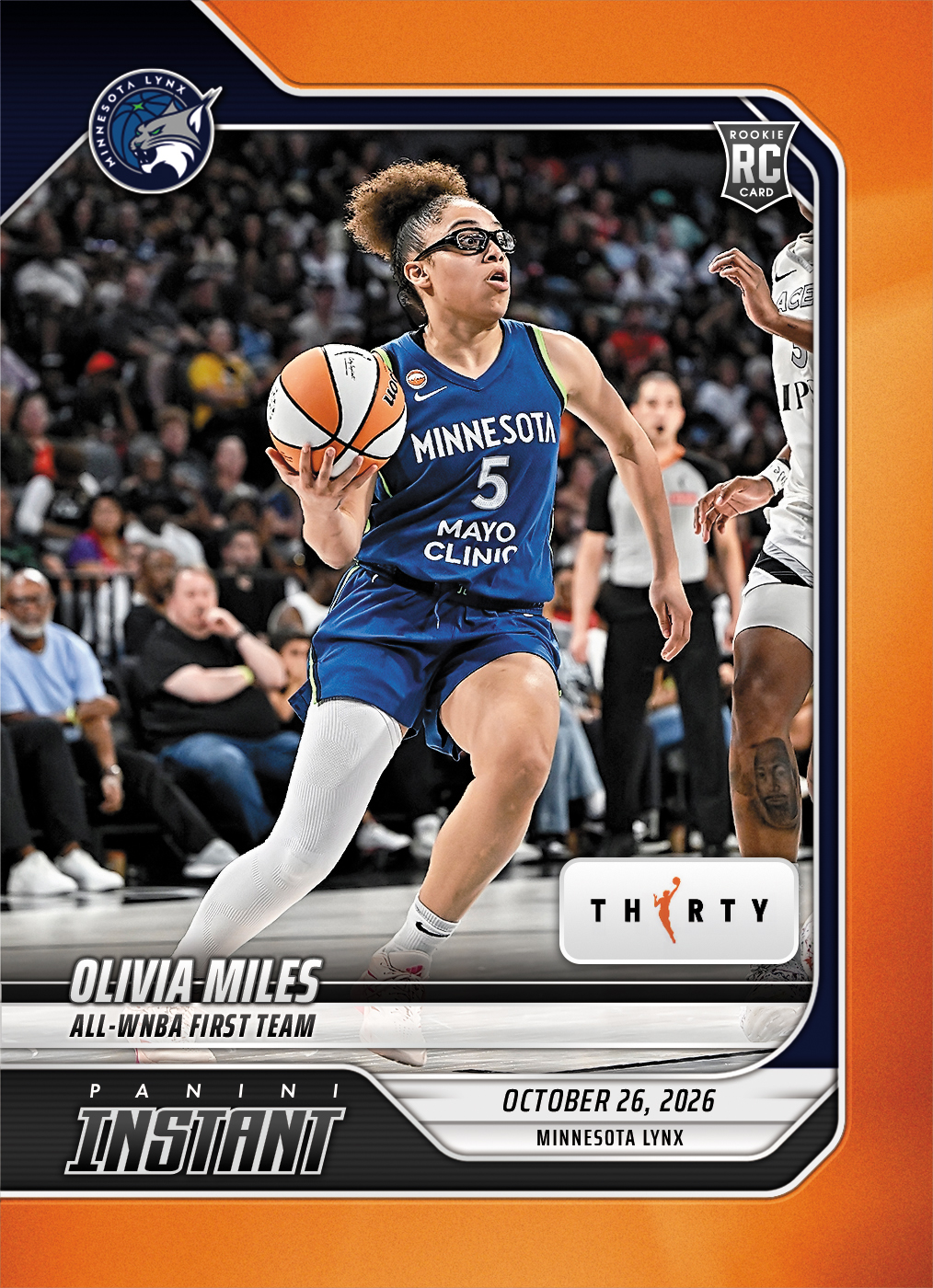 Detailed Image of Olivia Miles - 2026 Panini Instant WNBA #413 - 30th Anniversary /30