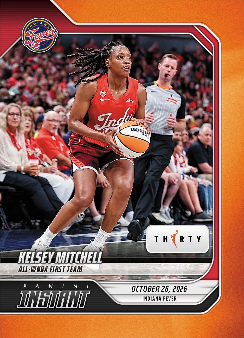 Detailed Image of Kelsey Mitchell - 2026 Panini Instant WNBA #414 - 30th Anniversary /30
