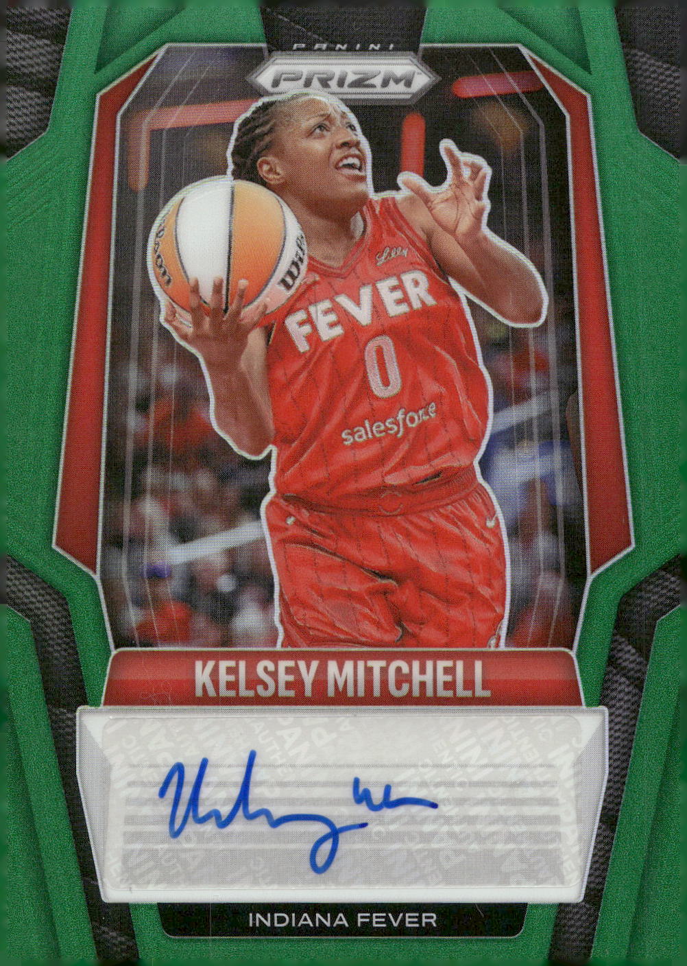 Kelsey Mitchell - 2024 Signatures Prizms Green Pulsar