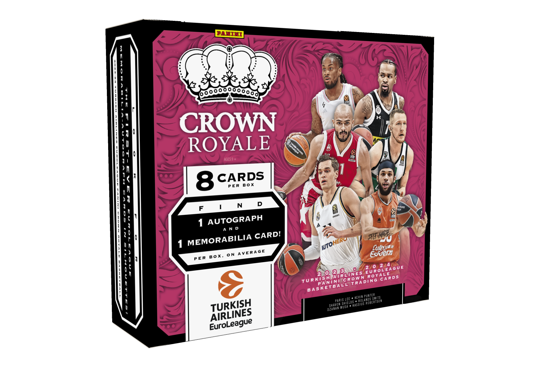 2023-24 Panini Crown Royale Turkish Airlines EuroLeague Trading Card Box  (Hobby)