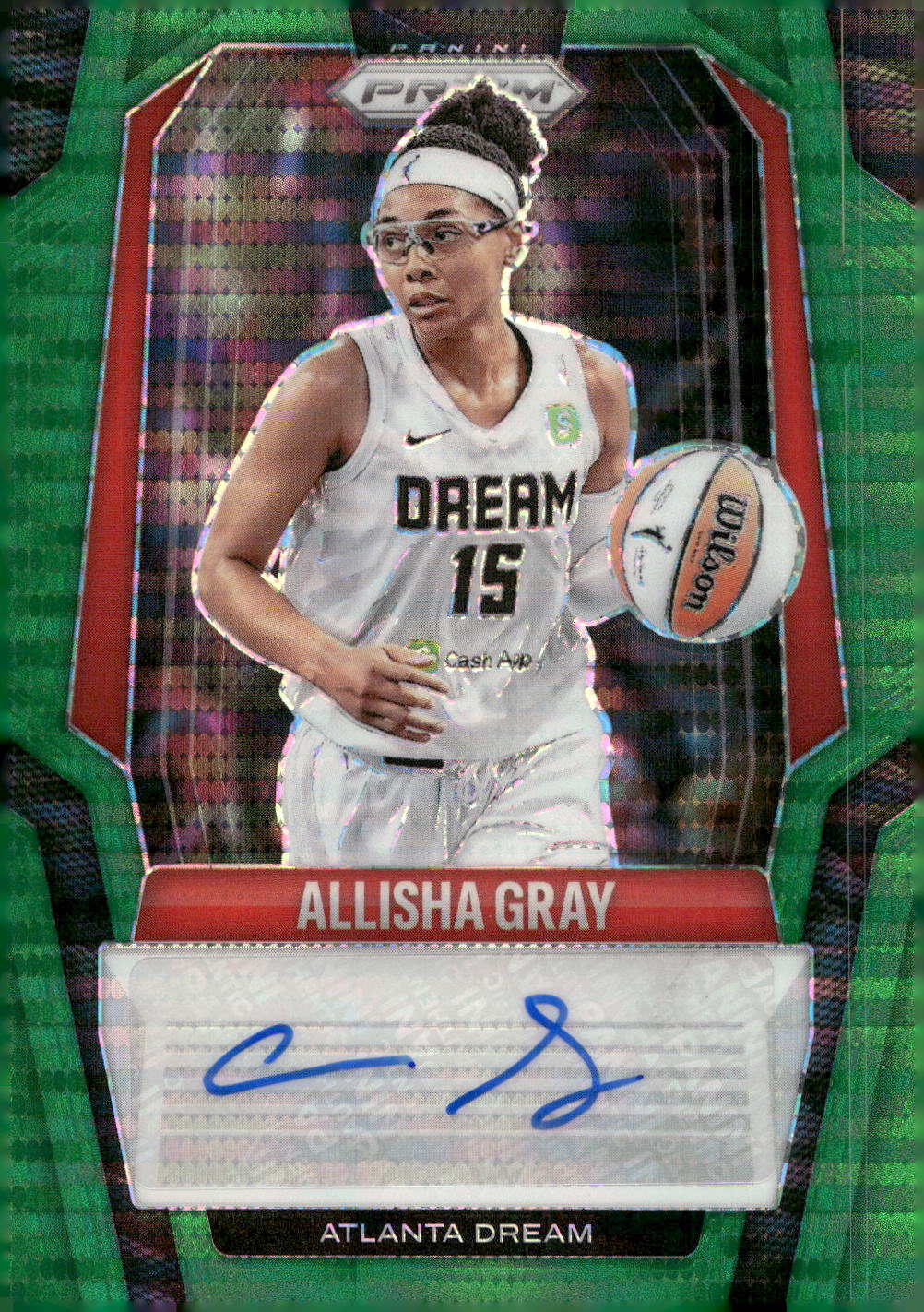 Allisha Gray - 2025 Prizm Signatures Prizms Green
