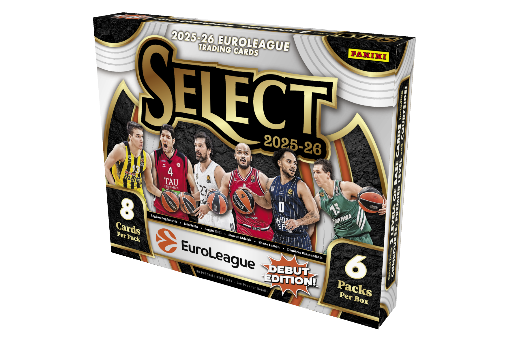 Product image 1 for - 2025-26 Panini Select Euroleague Trading Card Box (Hobby)