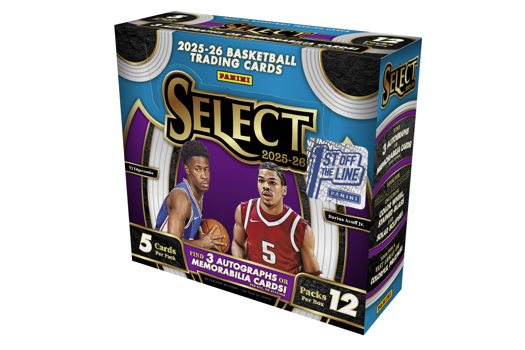 Detailed Image of 1st off the Line 2025-26 Panini Select Basketball Trading Card Box