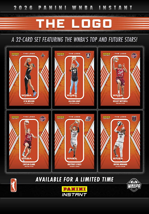 Detailed Image of 32-Card 2026 Panini Instant WNBA The Logo Set #1-32 - Base Set 25-pack