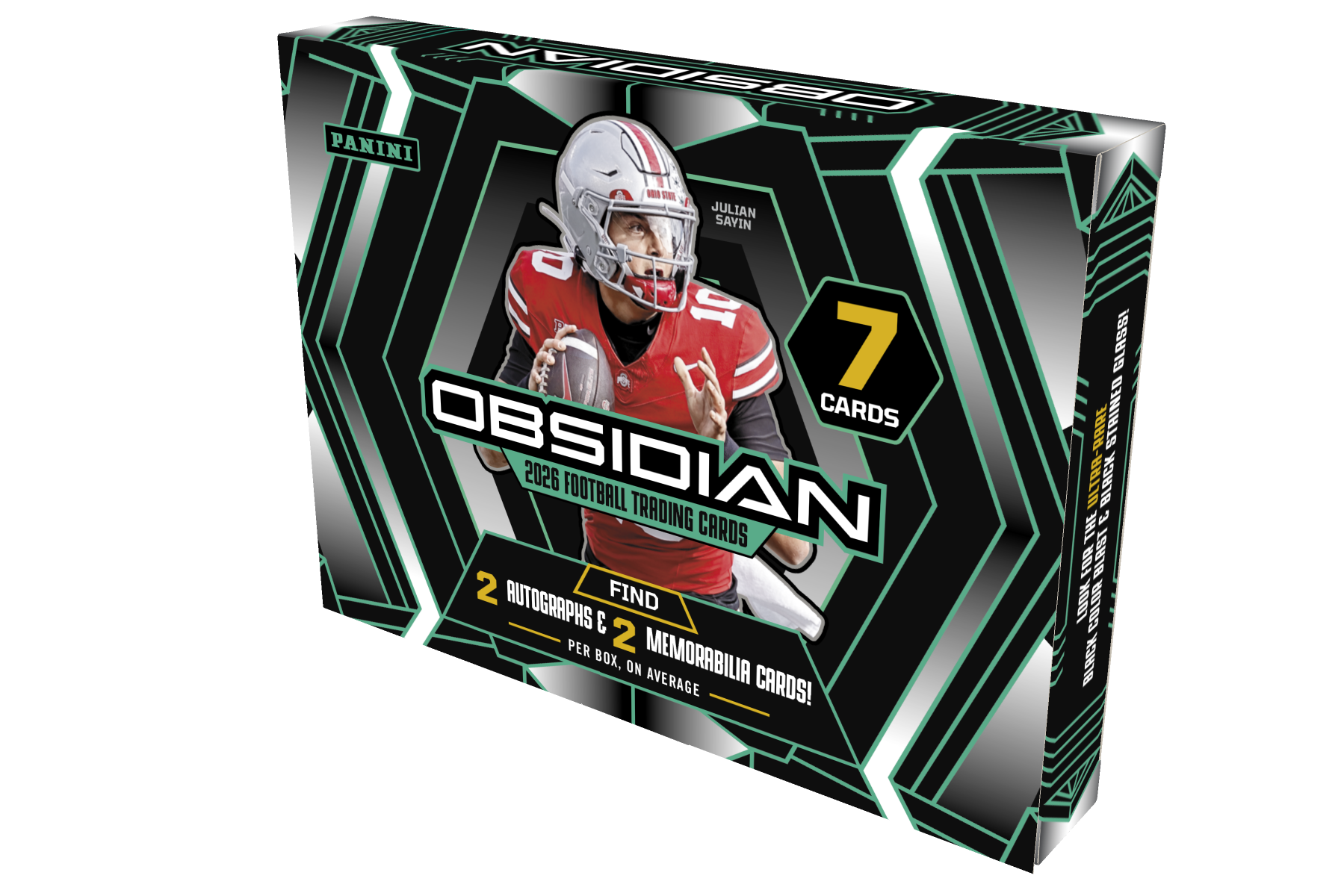 Detailed Image of 2026 Panini Obsidian Football Trading Card Box (Hobby)