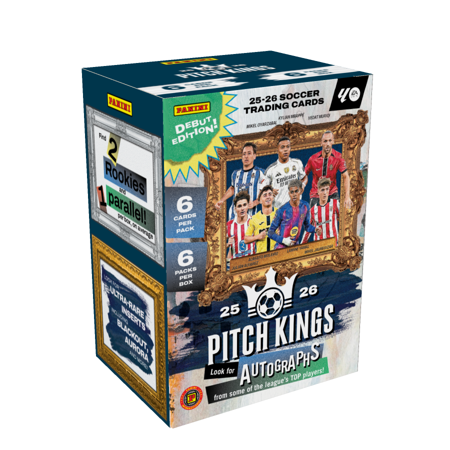 Product image 1 for - 2025-26 Panini Pitch Kings Soccer Trading Card Box (International Blaster)