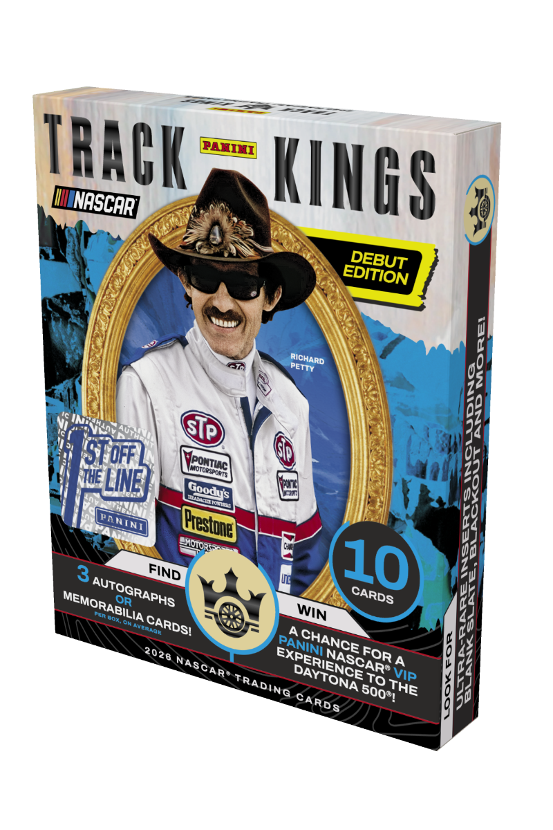 Detailed Image of 1st off the Line 2026 Panini Track Kings Racing Trading Card Box
