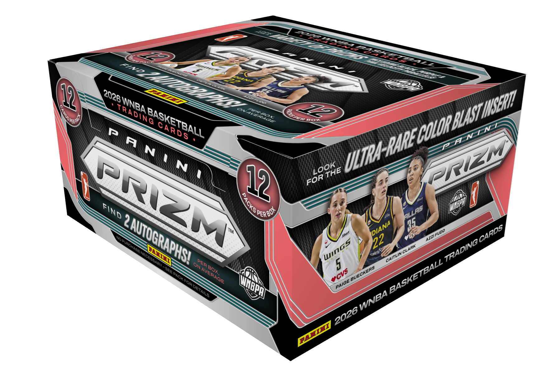 Detailed Image of 2026 Panini Prizm WNBA Trading Card Box (Hobby)