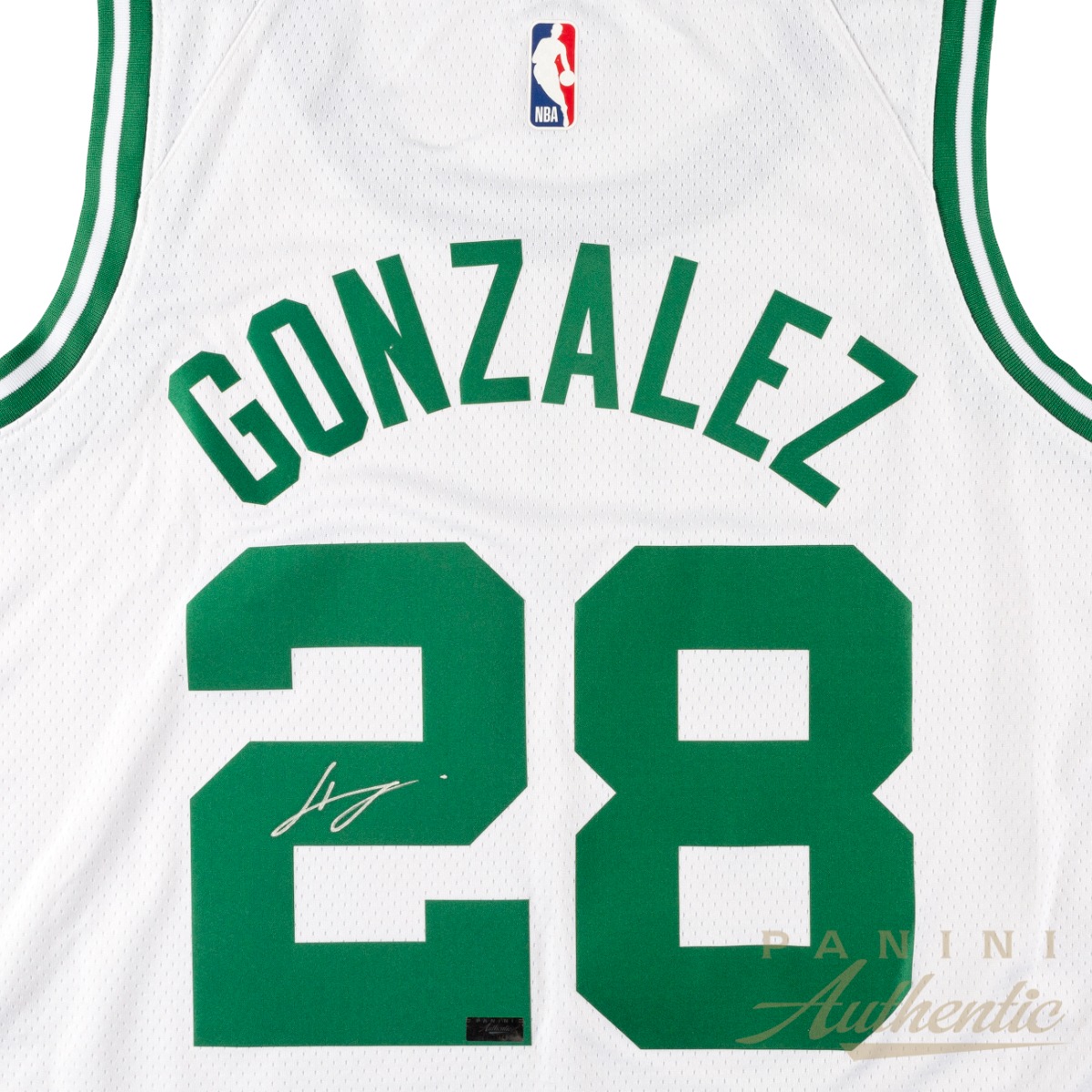 Product image 2 for - Hugo Gonzales Autographed Boston Celtics White Nike Swingman Jersey ~Open Edition Item~
