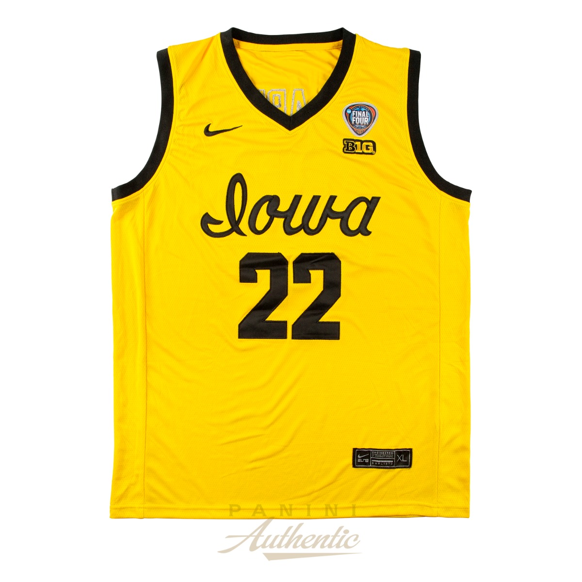 Product image 3 for - Caitlin Clark Autographed Iowa Hawkeyes Yellow Nike 2024 Final Four Replica Jersey ~Open E