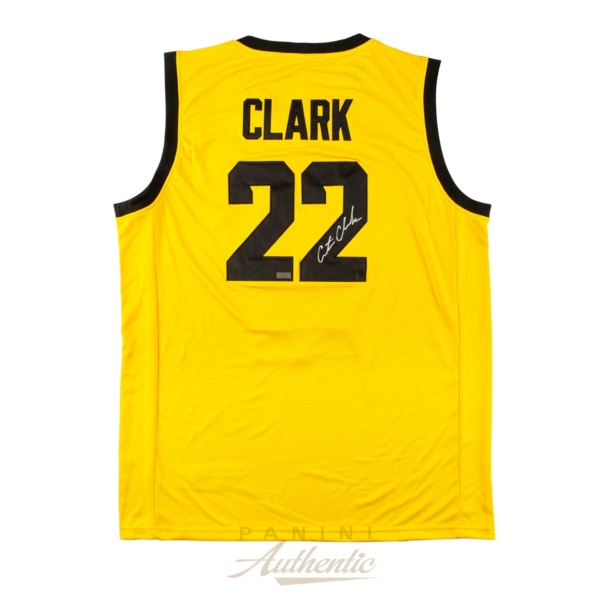Product image 1 for - Caitlin Clark Autographed Iowa Hawkeyes Yellow Nike 2024 Final Four Replica Jersey ~Open E
