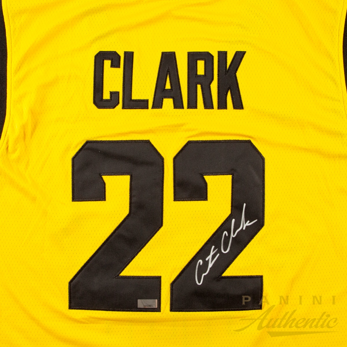 Product image 2 for - Caitlin Clark Autographed Iowa Hawkeyes Yellow Nike 2024 Final Four Replica Jersey ~Open E
