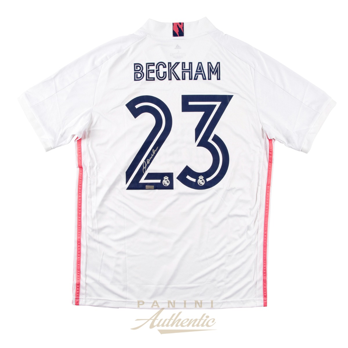 David Beckham Autographed #23 Real Madrid 2020-21 Replica Home Jersey ...