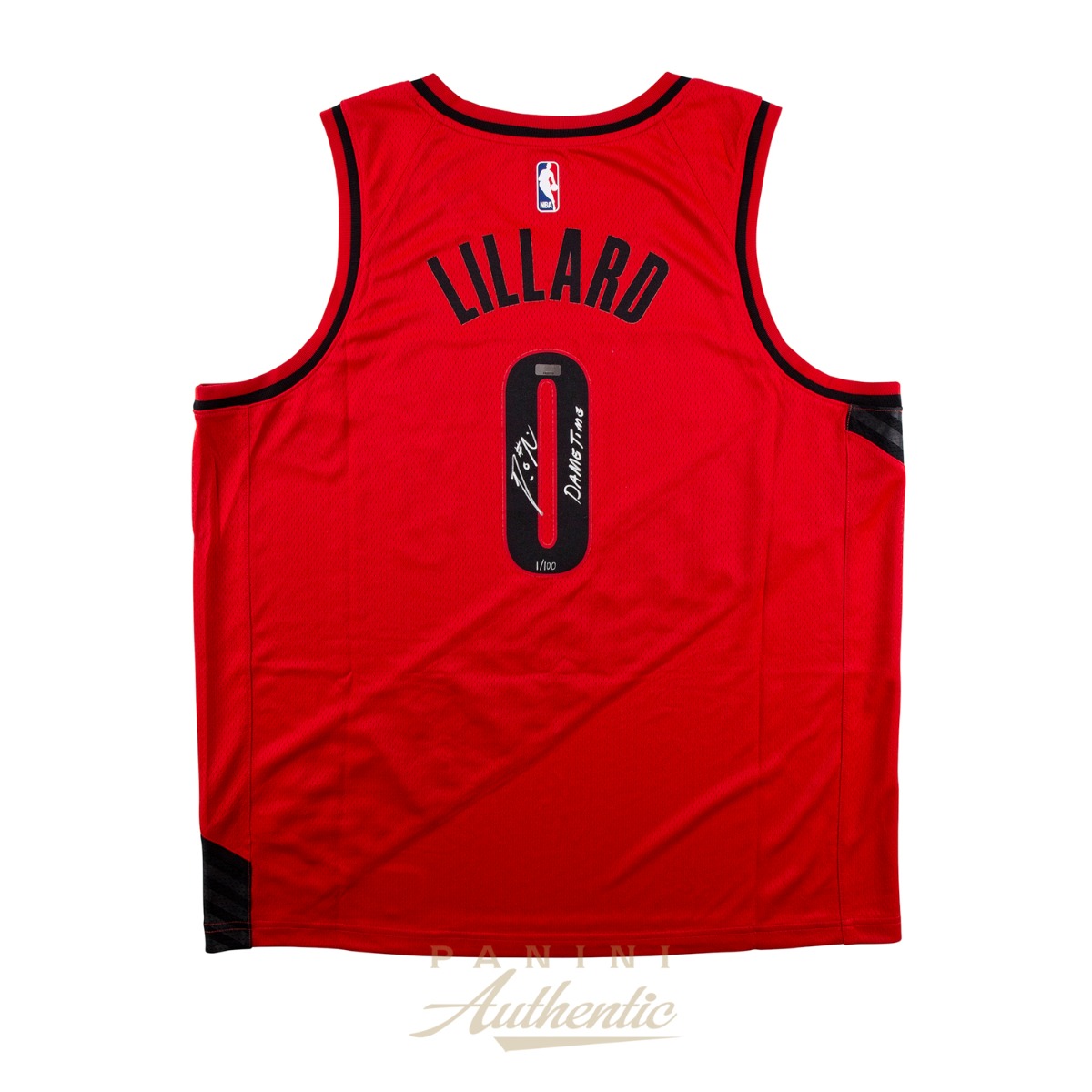 Damian Lillard Autographed Portland Trailblazers Red Nike 