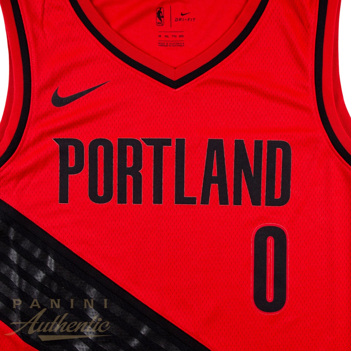 Damian Lillard Autographed Portland Trailblazers Red Nike Swingman 