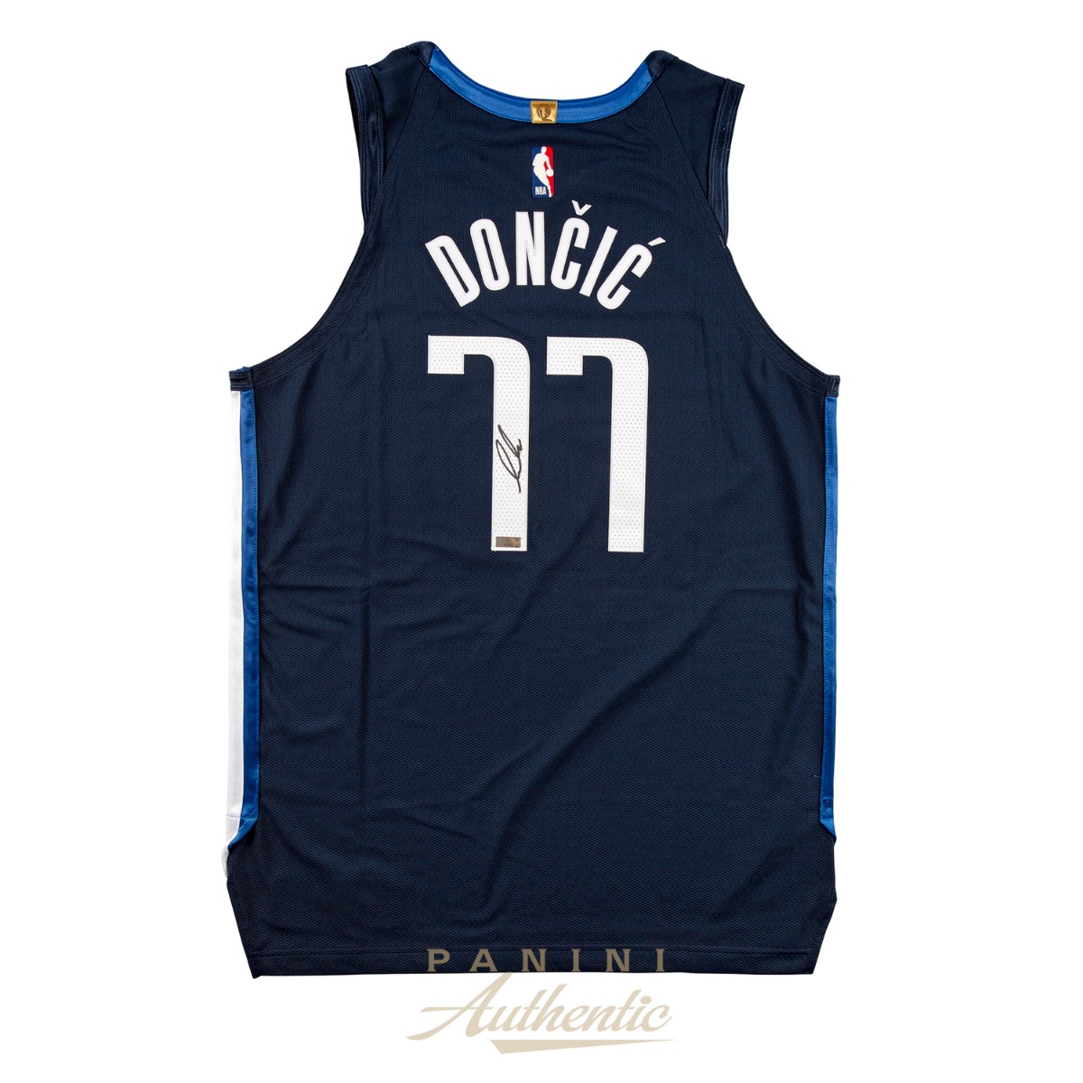 Luka Doncic Autographed Dallas Mavericks Navy Blue Nike Authentic Jersey Open Edition Item