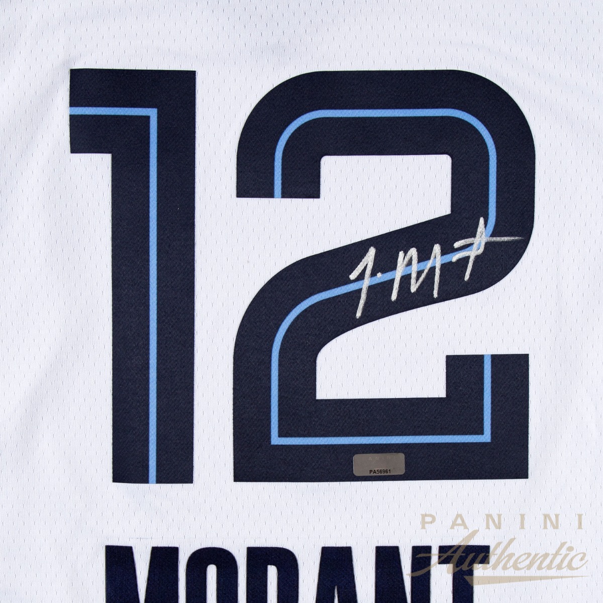 Ja Morant Signed Memphis Grizzlies Black Nike Swingman LG Jersey