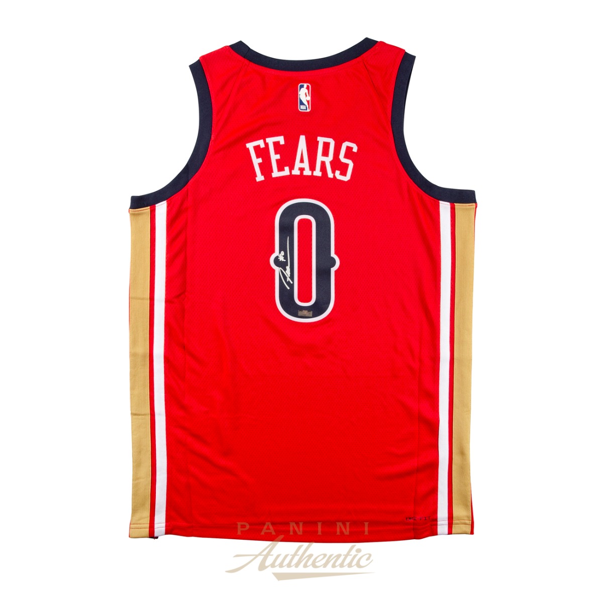 Product image for - Jeremiah Fears Autographed New Orleans Pelicans Red Nike Swingman Jersey ~Open E