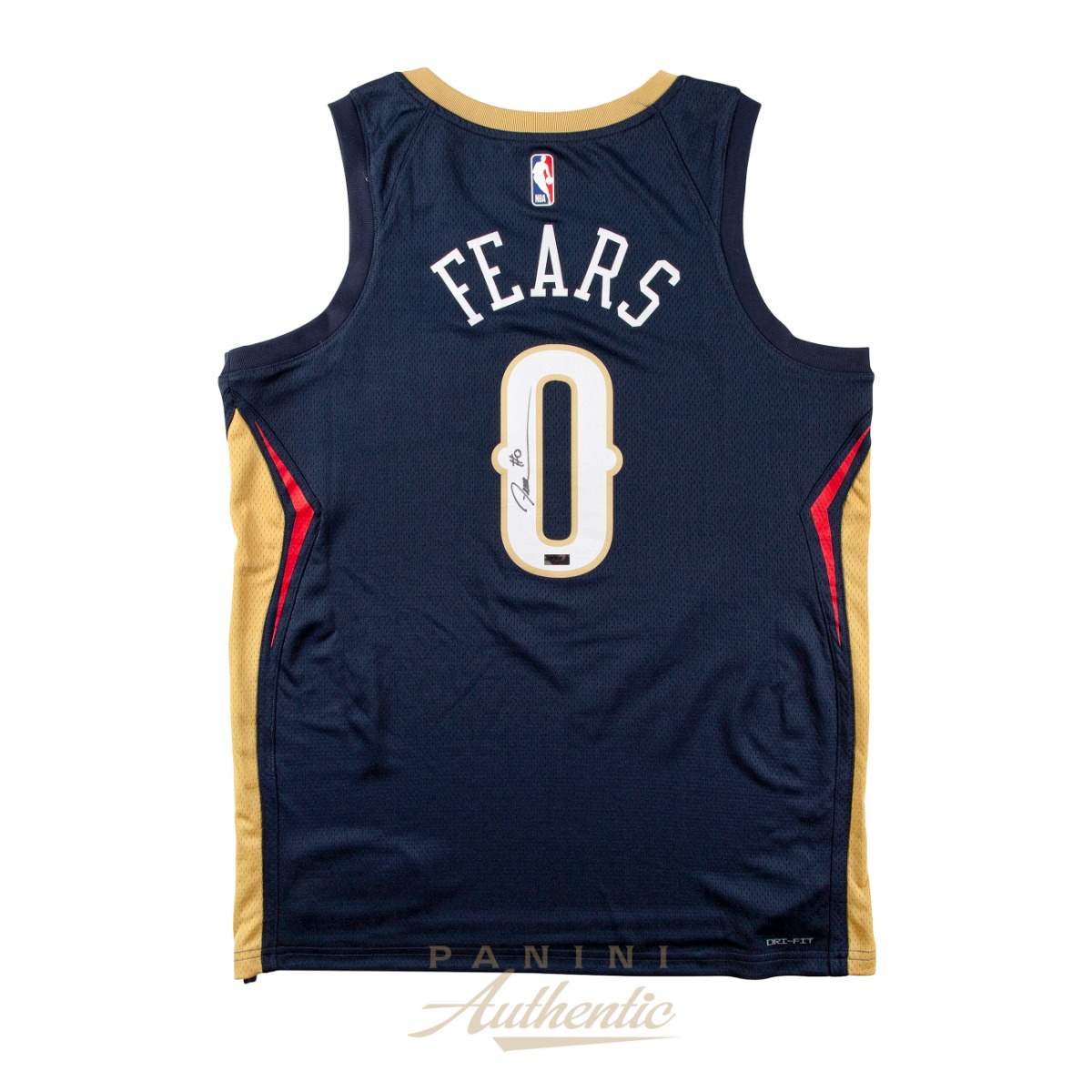 Product image for - Jeremiah Fears Autographed New Orleans Pelicans Navy Blue Nike Swingman Jersey ~