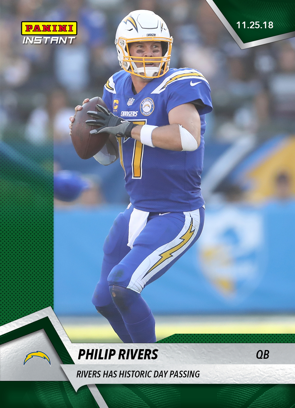 Philip Rivers Autographed Football Cards