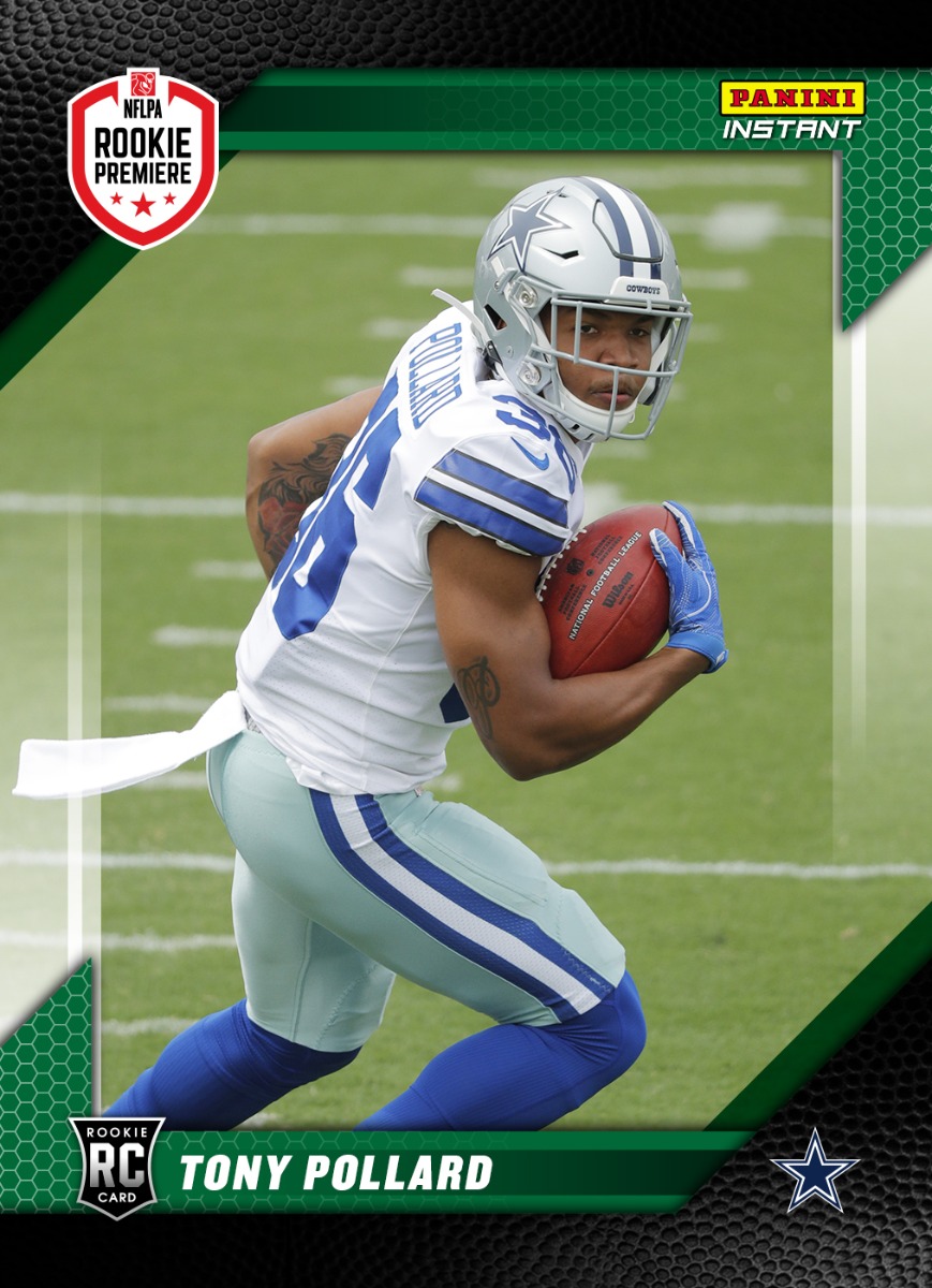 Tony Pollard – 2019 NFL Instant RPS First Look – Green 1/10