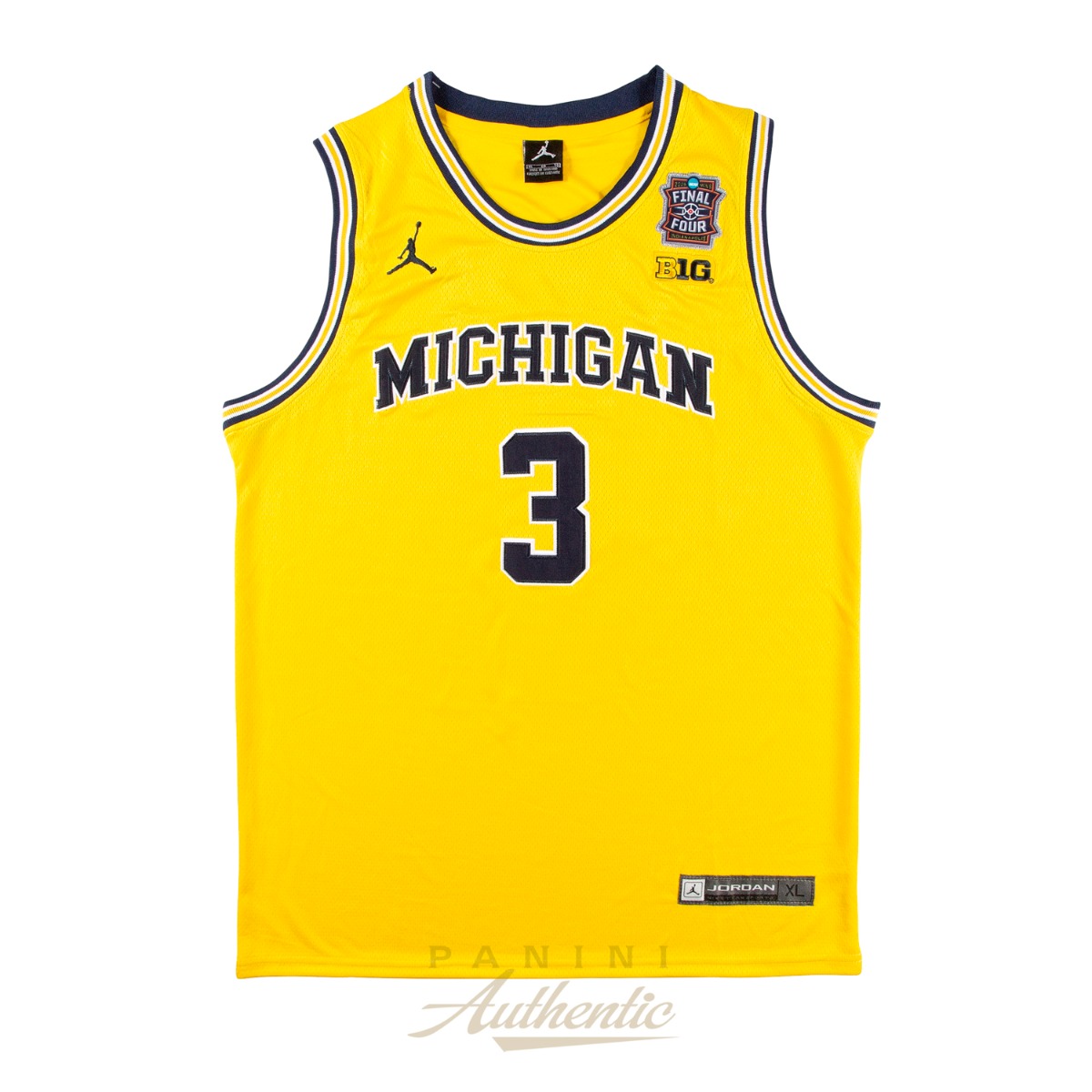 Product image 3 for - Elliot Cadeau Autographed Michigan Wolverines Yellow 2026 Final Four Replica Jersey ~Open 