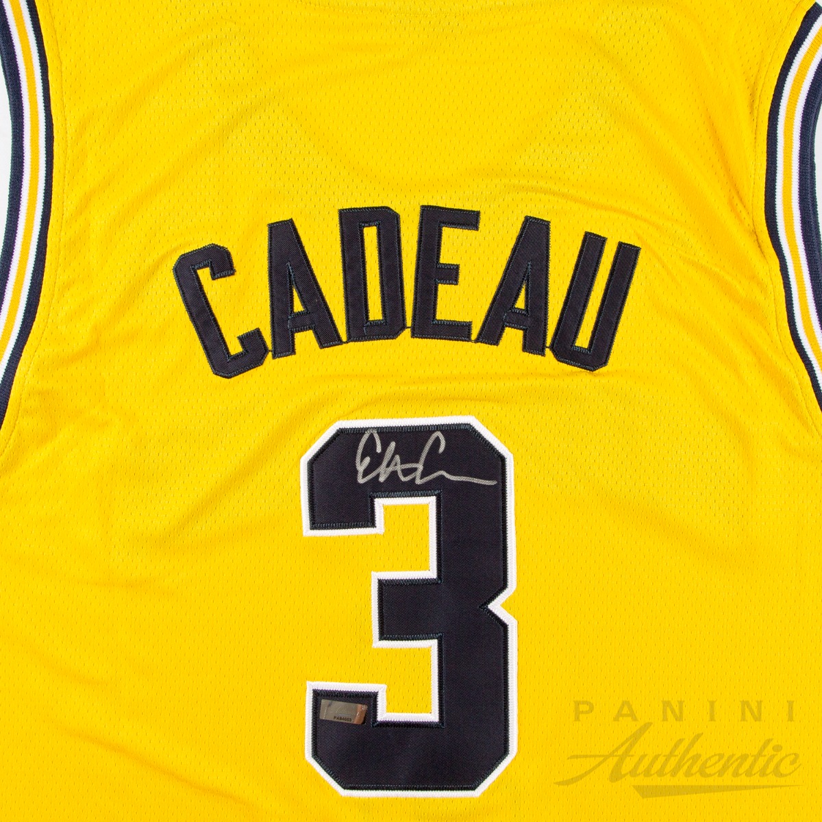 Product image 2 for - Elliot Cadeau Autographed Michigan Wolverines Yellow 2026 Final Four Replica Jersey ~Open 