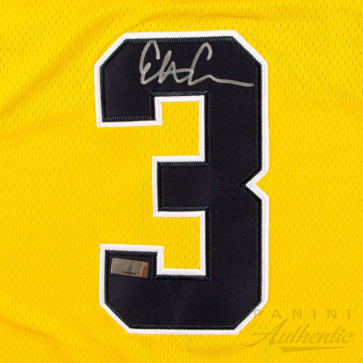 Product image 4 for - Elliot Cadeau Autographed Michigan Wolverines Yellow 2026 Final Four Replica Jersey ~Open 