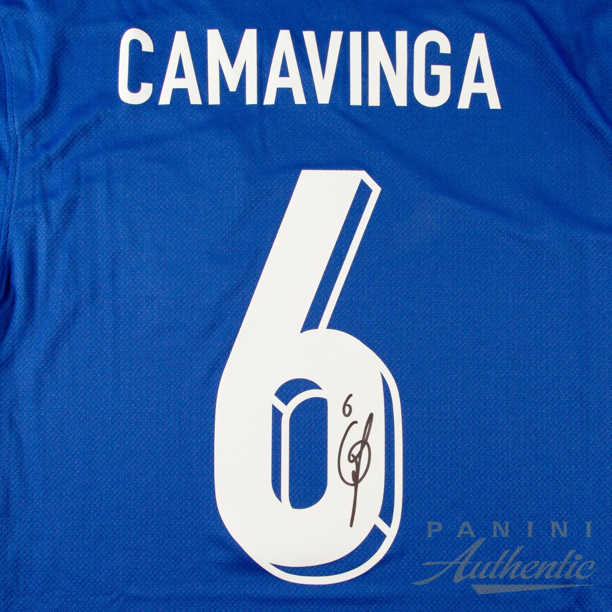 Product image 2 for - Eduardo Camavinga Autographed 2024 France National Team Blue Replica Home Jersey ~Open Edi