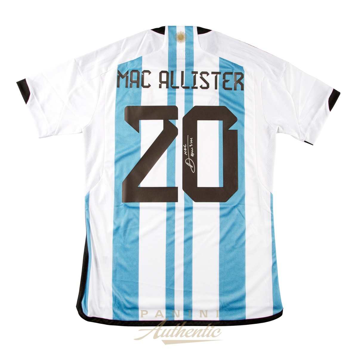 Product image 1 for - Alexis Mac Allister Autographed 2022-23 Argentina National Team Home Replica Jersey ~Open 
