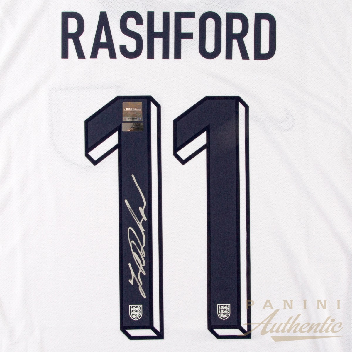 Product image 2 for - Marcus Rashford Autographed England National Team White Home Replica Jersey ~Open Edition 